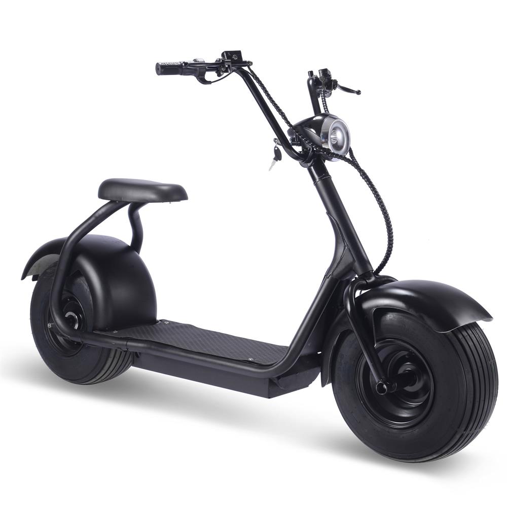 Fat Tire 60v 18ah 2000w Lithium Electric Scooter Black Default Title