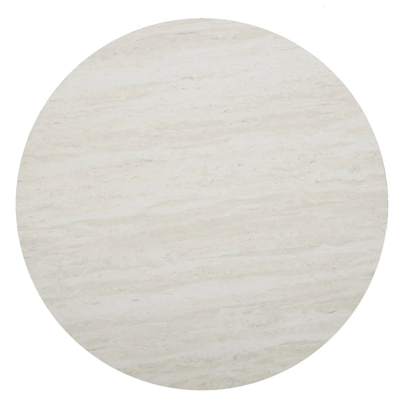 33" Champagne Solid Manufactured Wood And Metal Round Coffee Table Homeroots Living Room