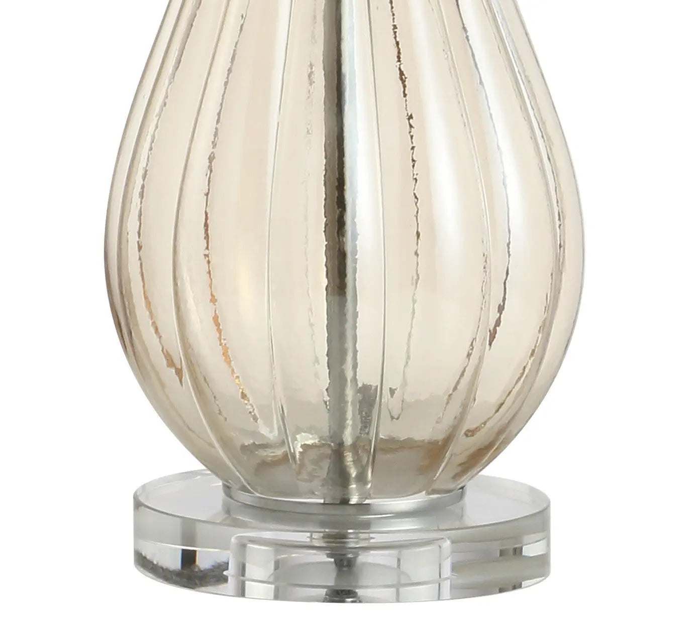 33" Clear Urn Buffet Lamp With Drum Shade Homeroots Lighting