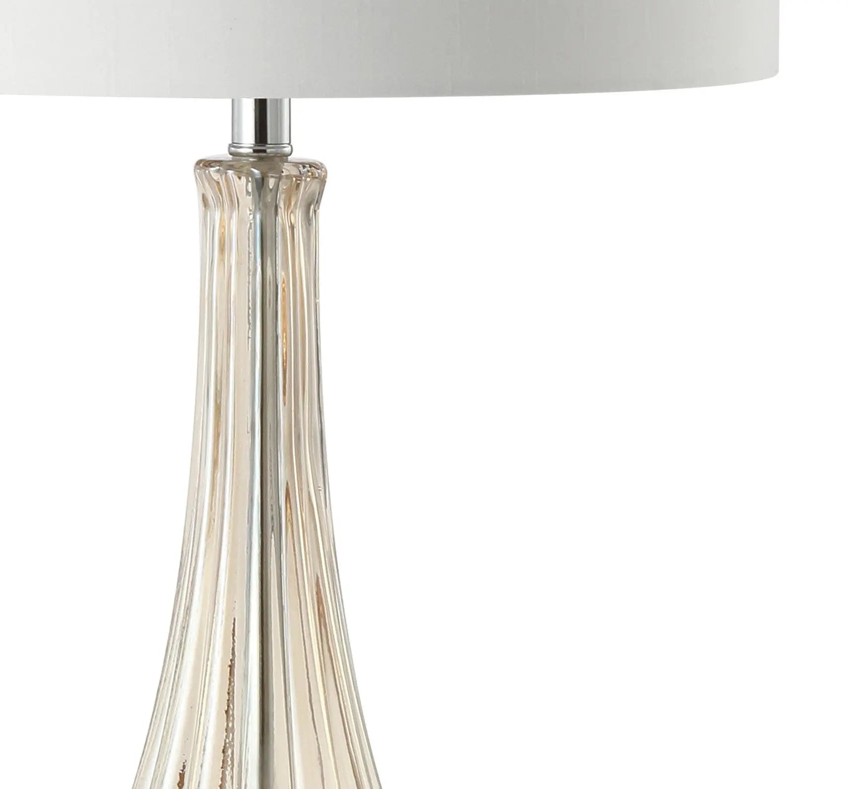 33" Clear Urn Buffet Lamp With Drum Shade Homeroots Lighting