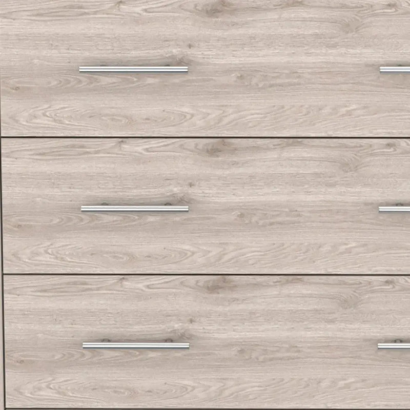 33" Oak Wood Four Drawer Dresser Homeroots Bed & Bath