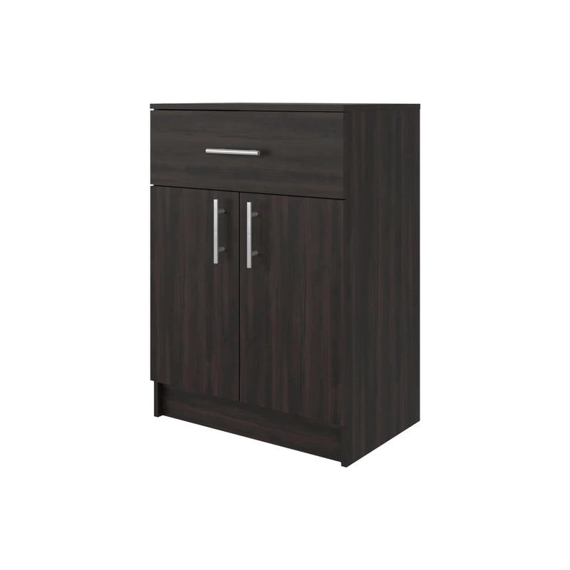33" Walnut Wood Pantry Or Storage Closet Homeroots Kitchen & Dining