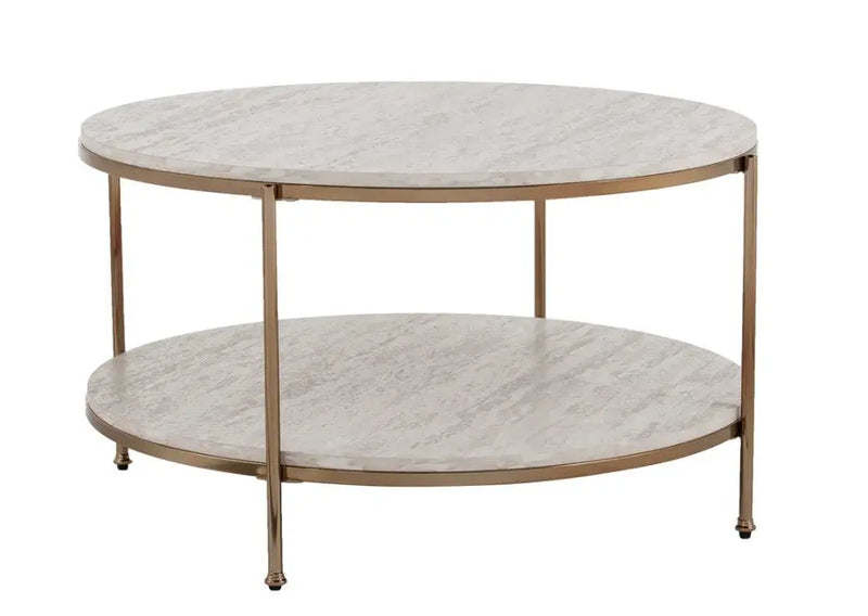 33" White Solid Manufactured Wood And Metal Square Coffee Table Homeroots Living Room
