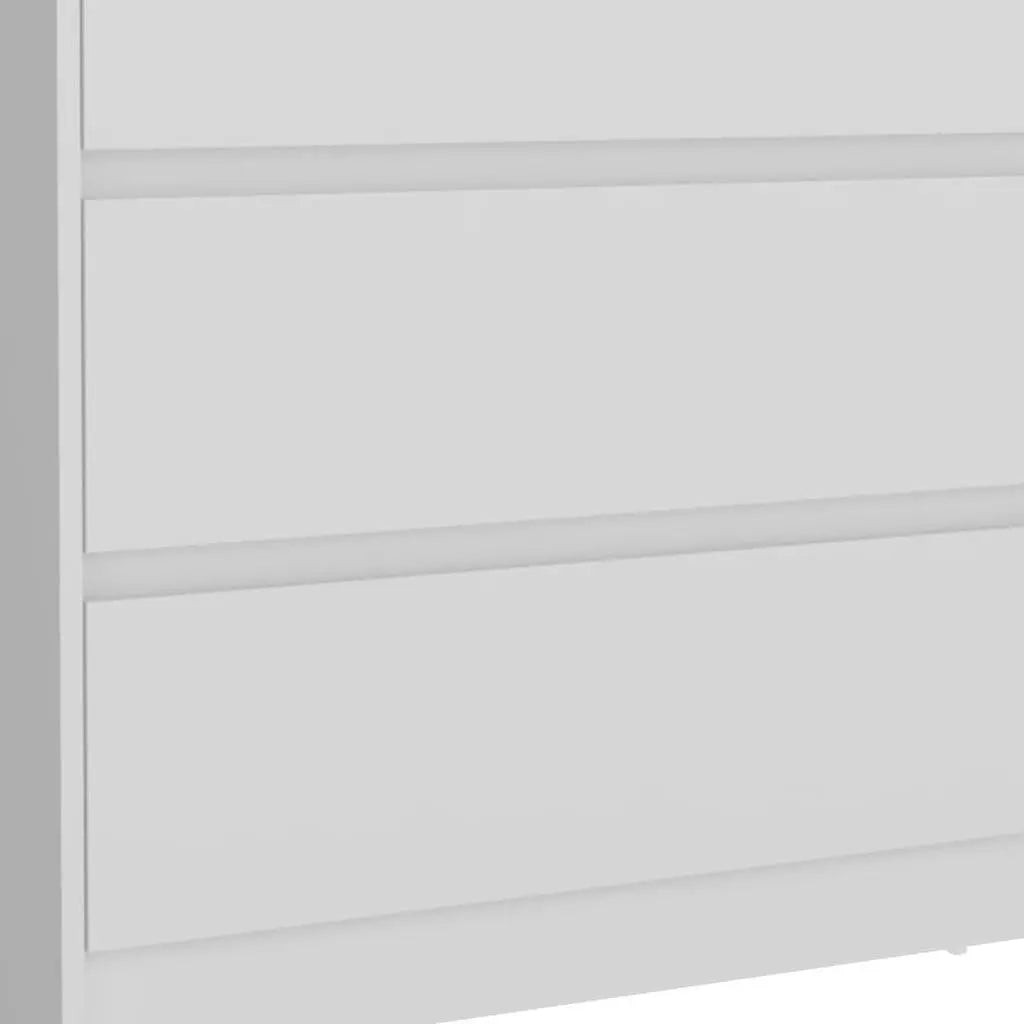 33" White Wood Three Drawer Dresser Homeroots Bed & Bath