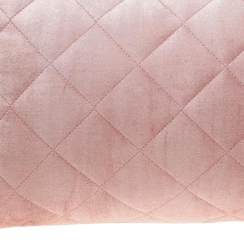 Tufted Diamond Pink Transitional Lumbar Pillow - Home Decor