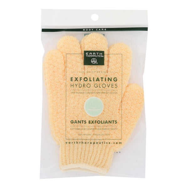 Earth Therapeutics - Exfoliating Gloves Natural - 1 Each - Pair - GreatEagleInc