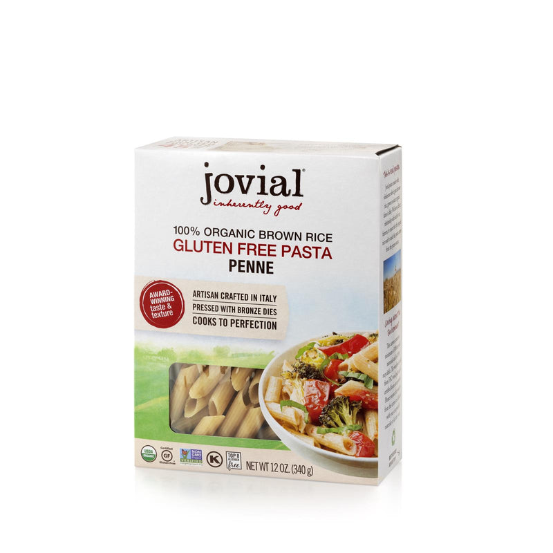 Jovial - Pasta - Organic - Brown Rice - Penne Rigate - 12 Oz - Case Of 12 - GreatEagleInc
