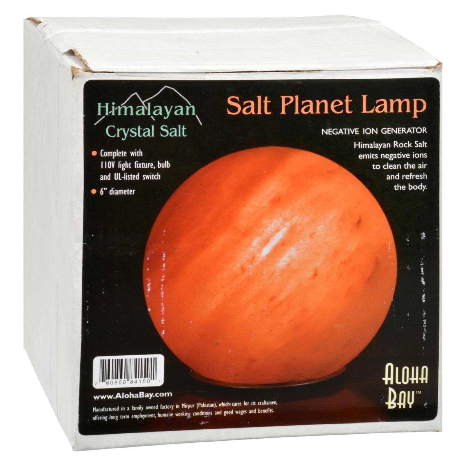Himalayan Salt Crystal Lights Planet Globe Lamp - 1 Lamp - GreatEagleInc
