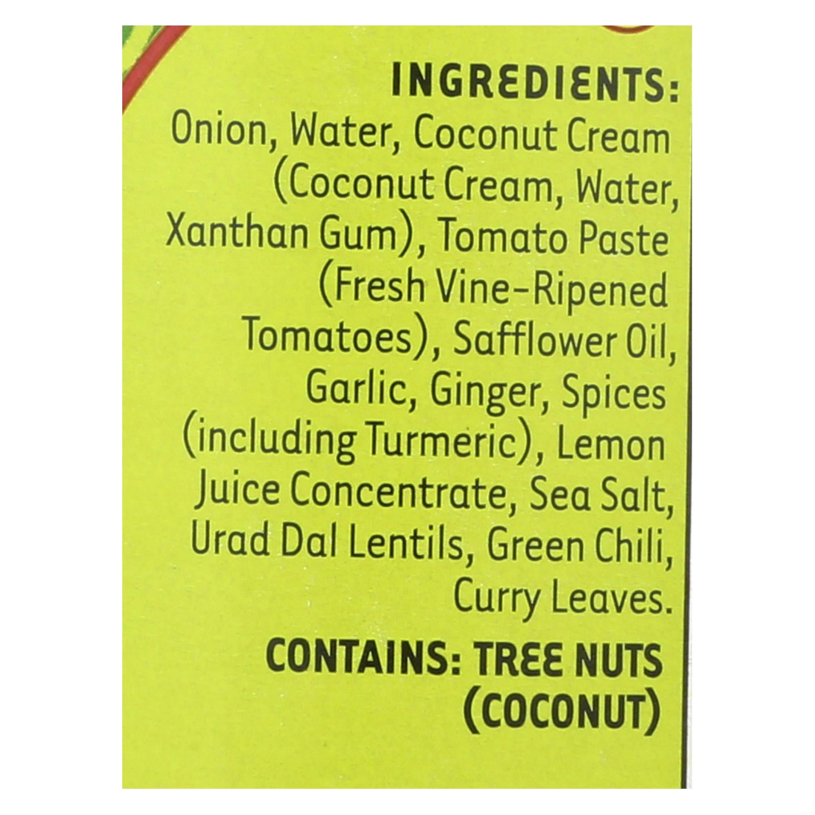 Maya Kaimal Madras Curry Simmer Sauce - Case Of 6 - 12.5 Oz. - GreatEagleInc