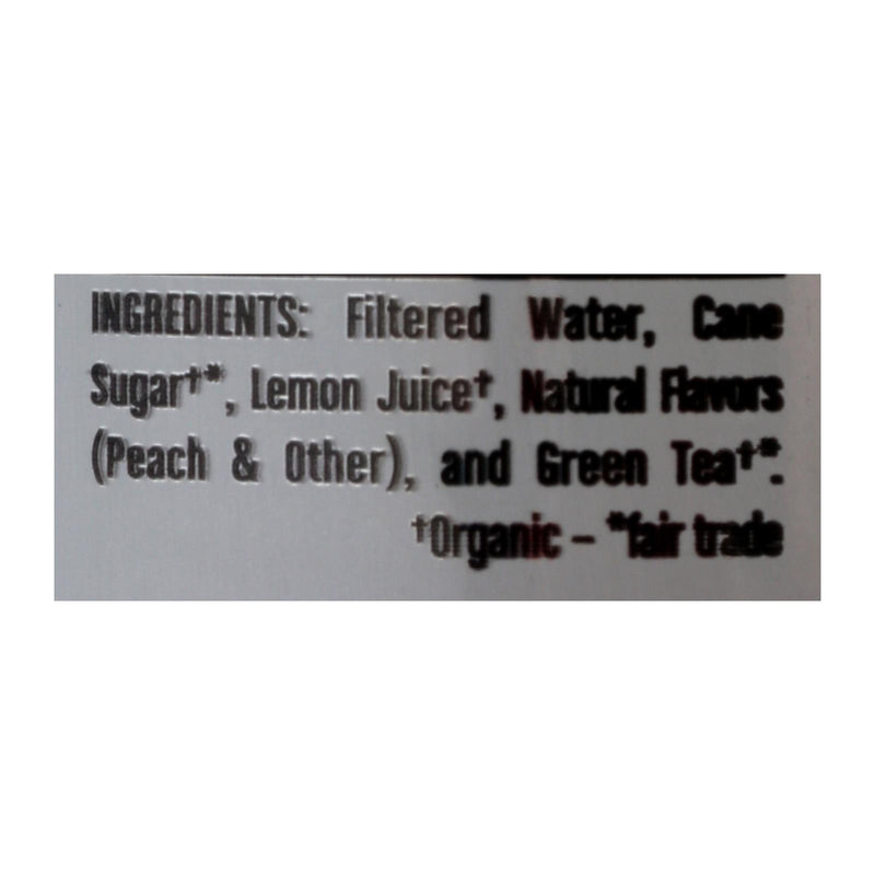 Steaz Lightly Sweetened Green Tea - Peach - Case Of 12 - 16 Fl Oz. - GreatEagleInc