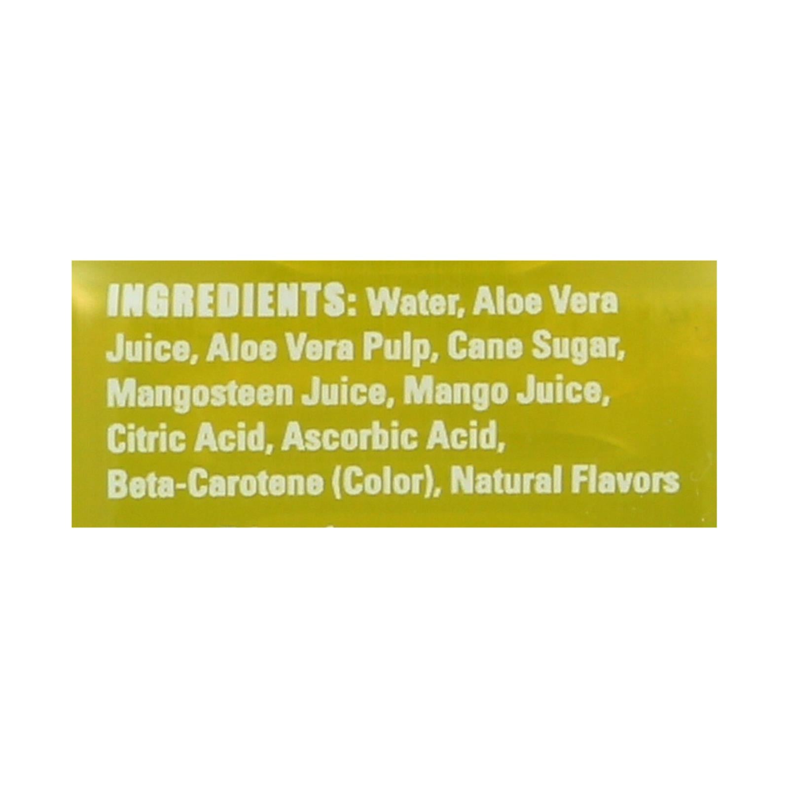 Alo Original Allure Aloe Vera Juice Drink - Mangosteen And Mango - Case Of 12 - 16.9 Fl Oz. - GreatEagleInc