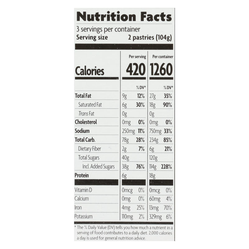 Nature's Path Organic Frosted Toaster Pastries - Mmmaple Brown Sugar - Case Of 12 - 11 Oz. - GreatEagleInc