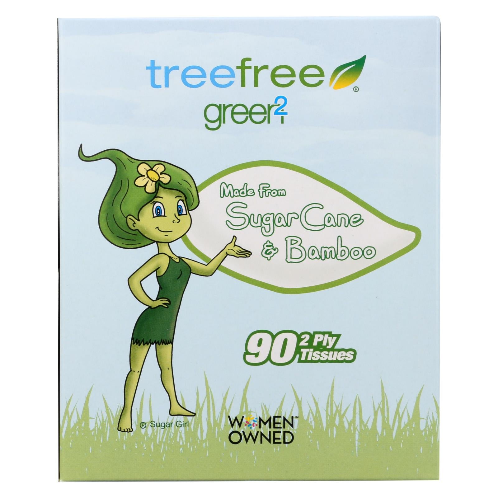Green2 Facial Tissue - Case Of 30 - GreatEagleInc