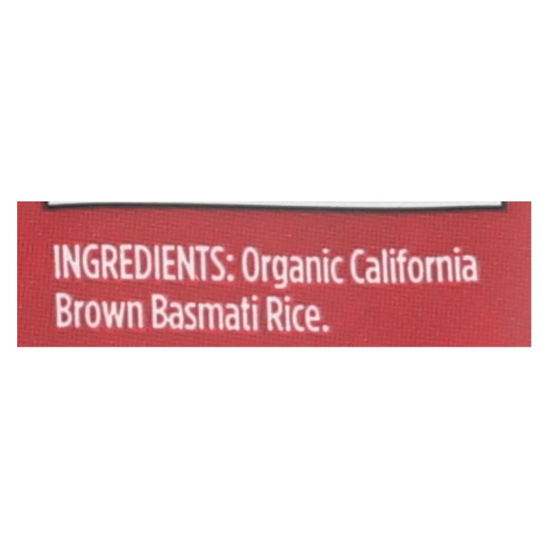 Lundberg Family Farms Organic California Brown Basmati Rice - Case Of 6 - 2 Lb. - GreatEagleInc
