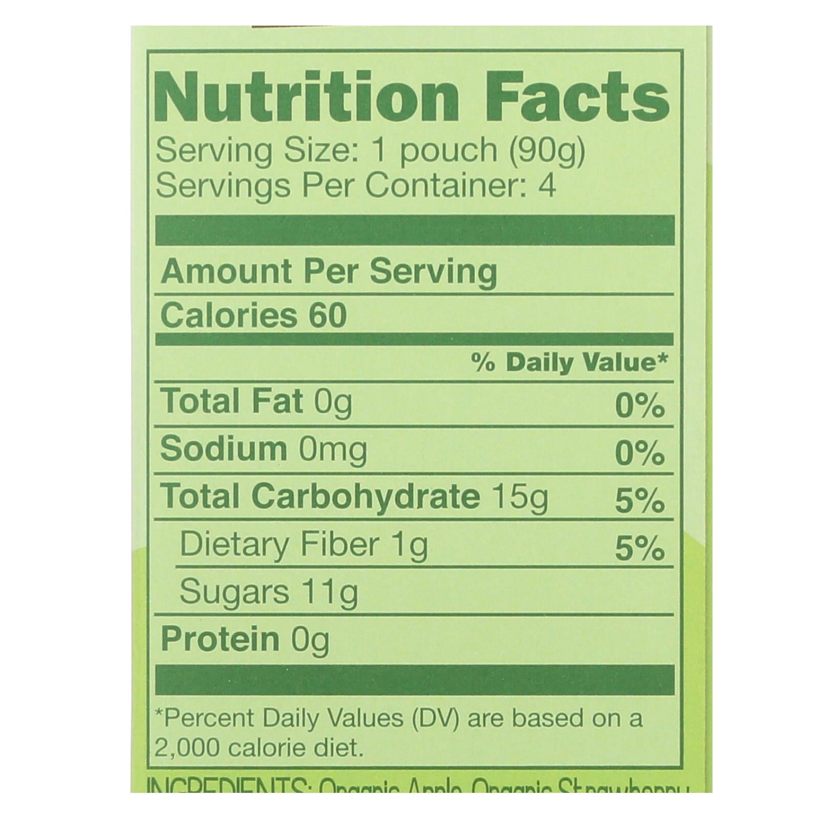 Gogo Squeeze Applesauce - Apple Strawberry - Case Of 12 - 3.2 Oz. - GreatEagleInc