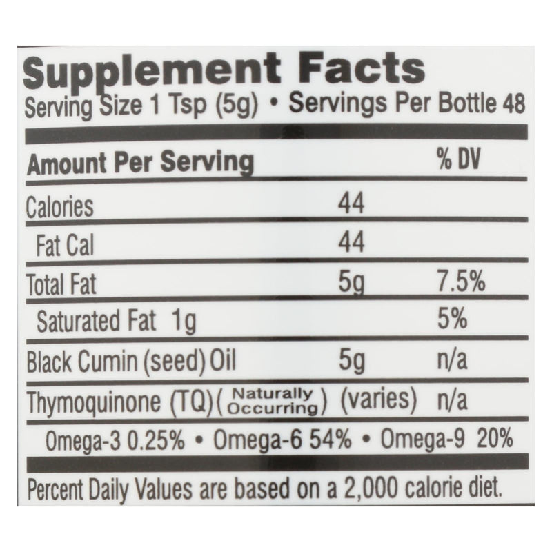 Black Seed - Black Seed Oil Egyptian - 1 Each - 8 Fz - GreatEagleInc