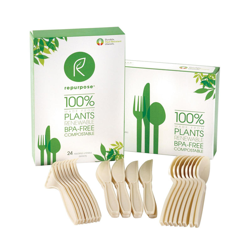 Repurpose Plant Base High Heat Utensils Set - Case Of 20 - 24 Count - GreatEagleInc