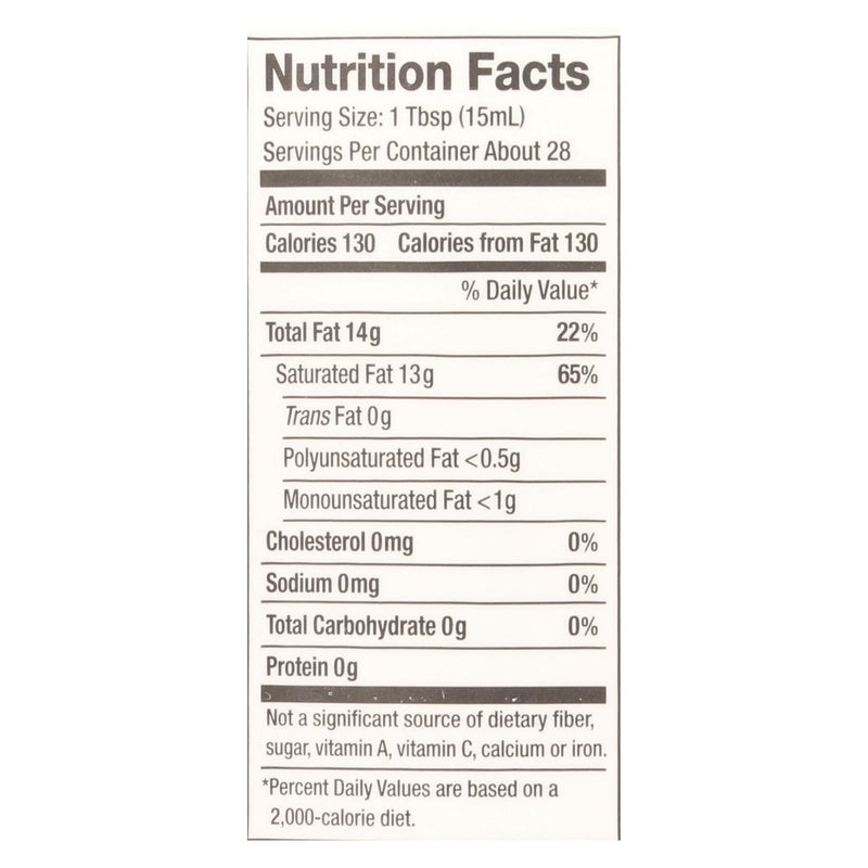 Nutiva Coconut Oil - Organic - Superfood - Virgin - Unrefined - 14 Oz - Case Of 6 - GreatEagleInc