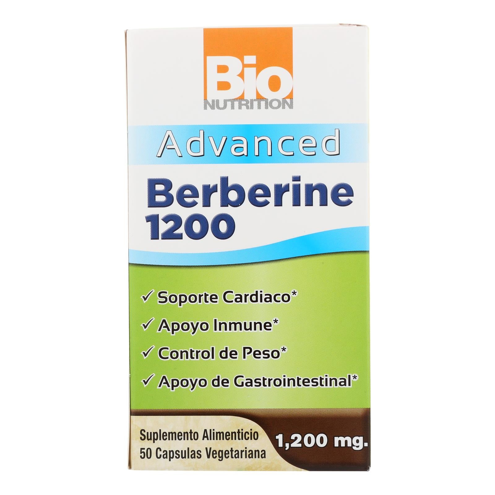Bio Nutrition - Berberine 1200 Advanced - 1 Each - 50 Vcap - GreatEagleInc