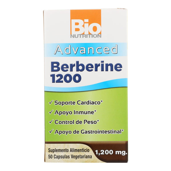 Bio Nutrition - Berberine 1200 Advanced - 1 Each - 50 Vcap - GreatEagleInc