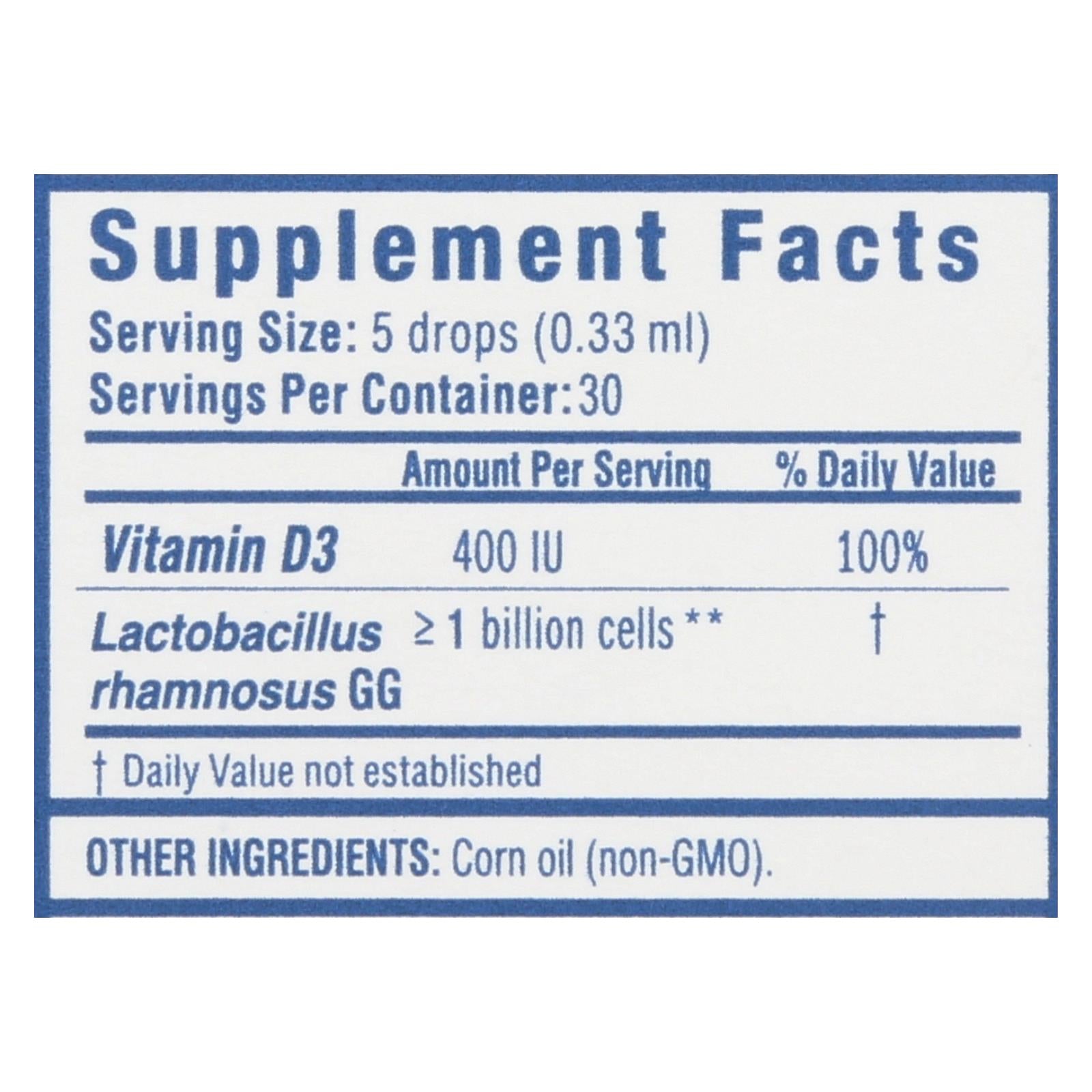 Mommy's Bliss Probiotic Drops + Vitamin D  - 1 Each - .34 Fz - Home & Garden