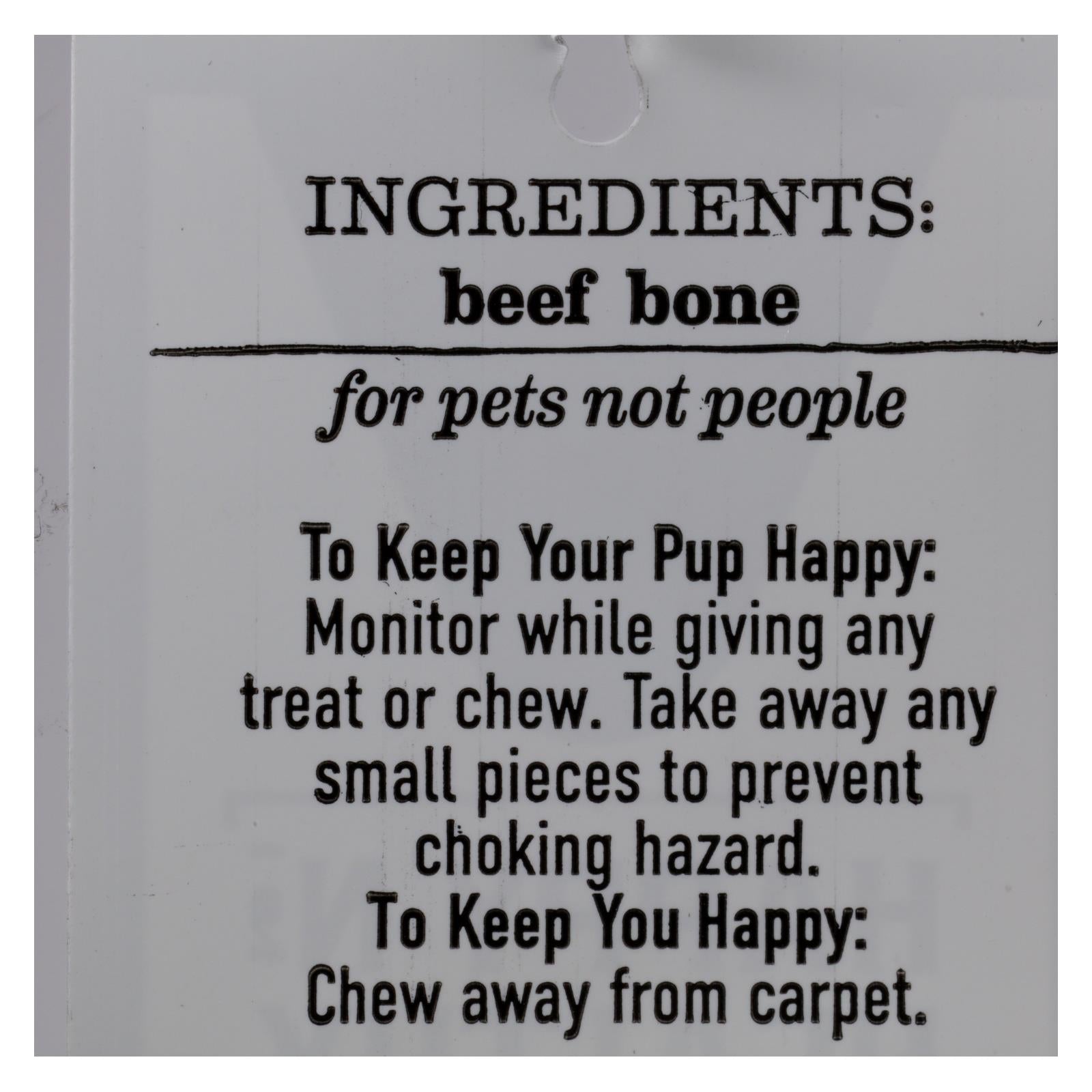 Happy N Healthy Pet - Dog Bone Beef Rib - Case Of 12 - 1 Ct - GreatEagleInc