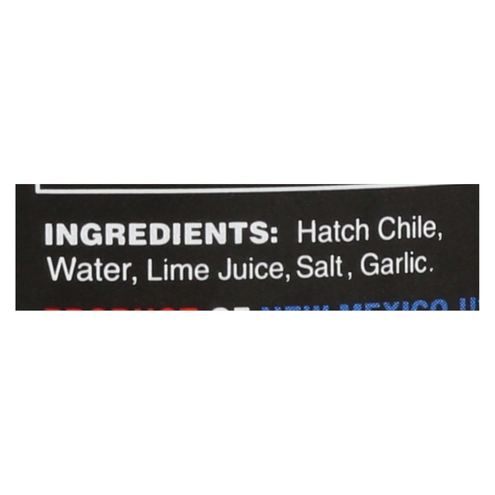 Zia Green Chile Company - Hatch Green Chile - Hot  - Case Of 6 - 16 Oz. - GreatEagleInc