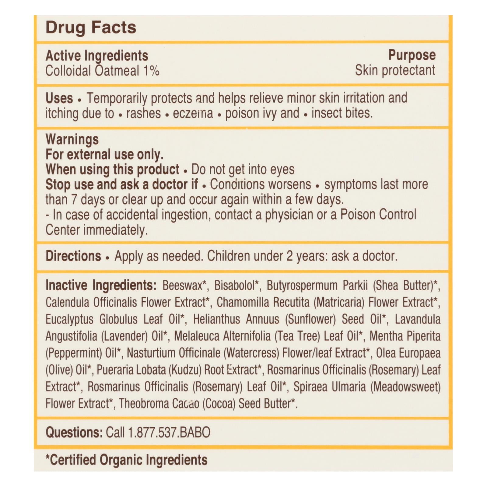 Babo Botanicals - Ontmnt Healng Snstv Baby - 1 Each - 4 Oz - GreatEagleInc