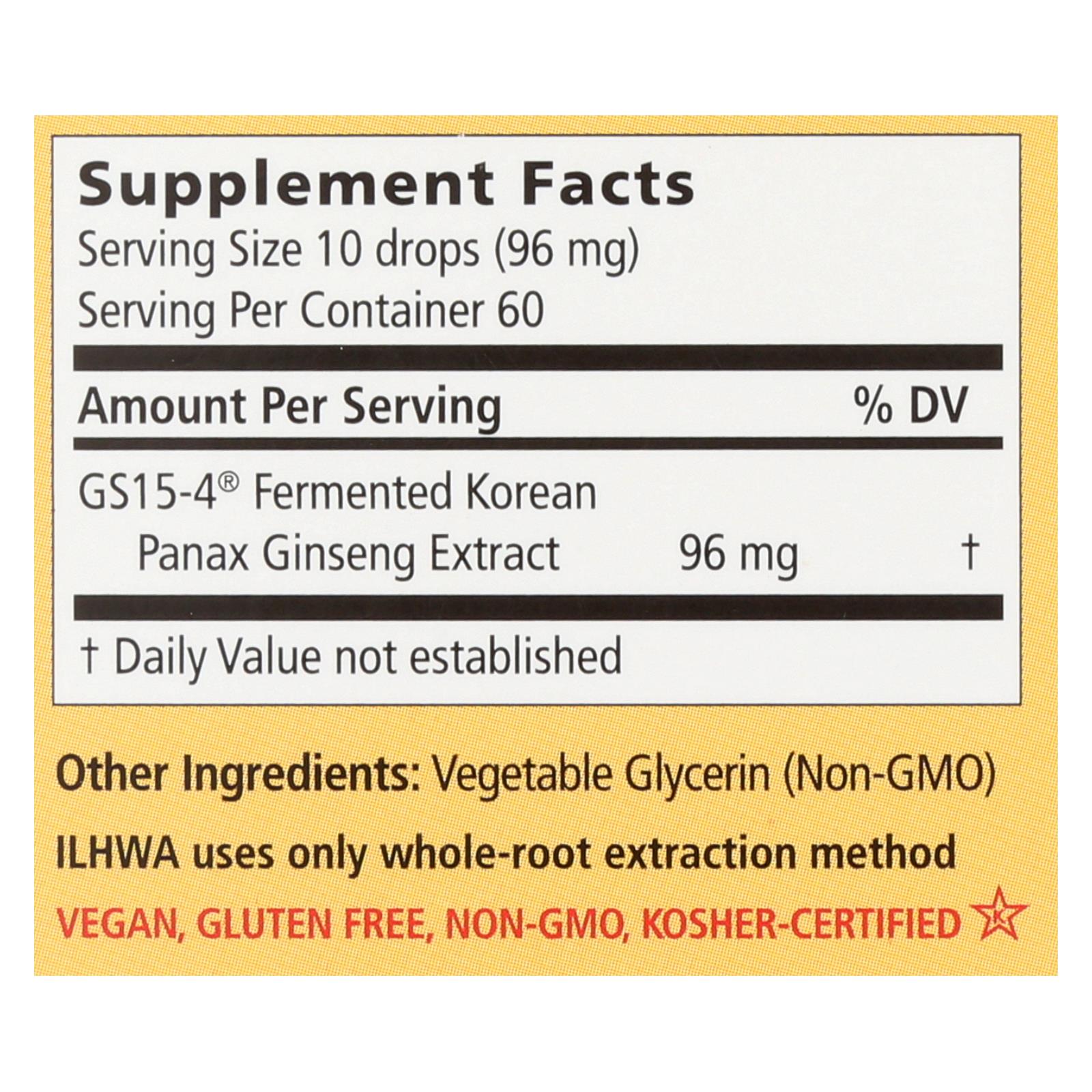 Ilhwa Enzyme Fermented Ginseng Elixir  - 1 Each - 30 Ml - GreatEagleInc