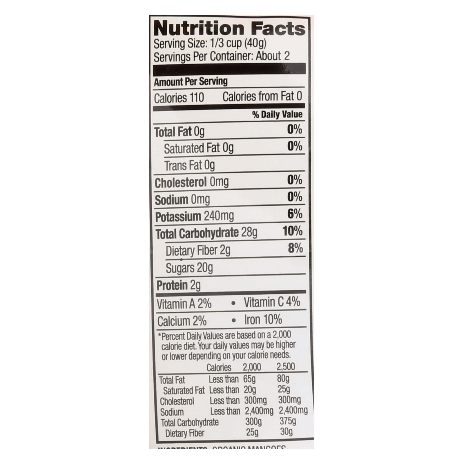 Made In Nature Mangoes Dried Fruit  - Case Of 6 - 3 Oz - GreatEagleInc