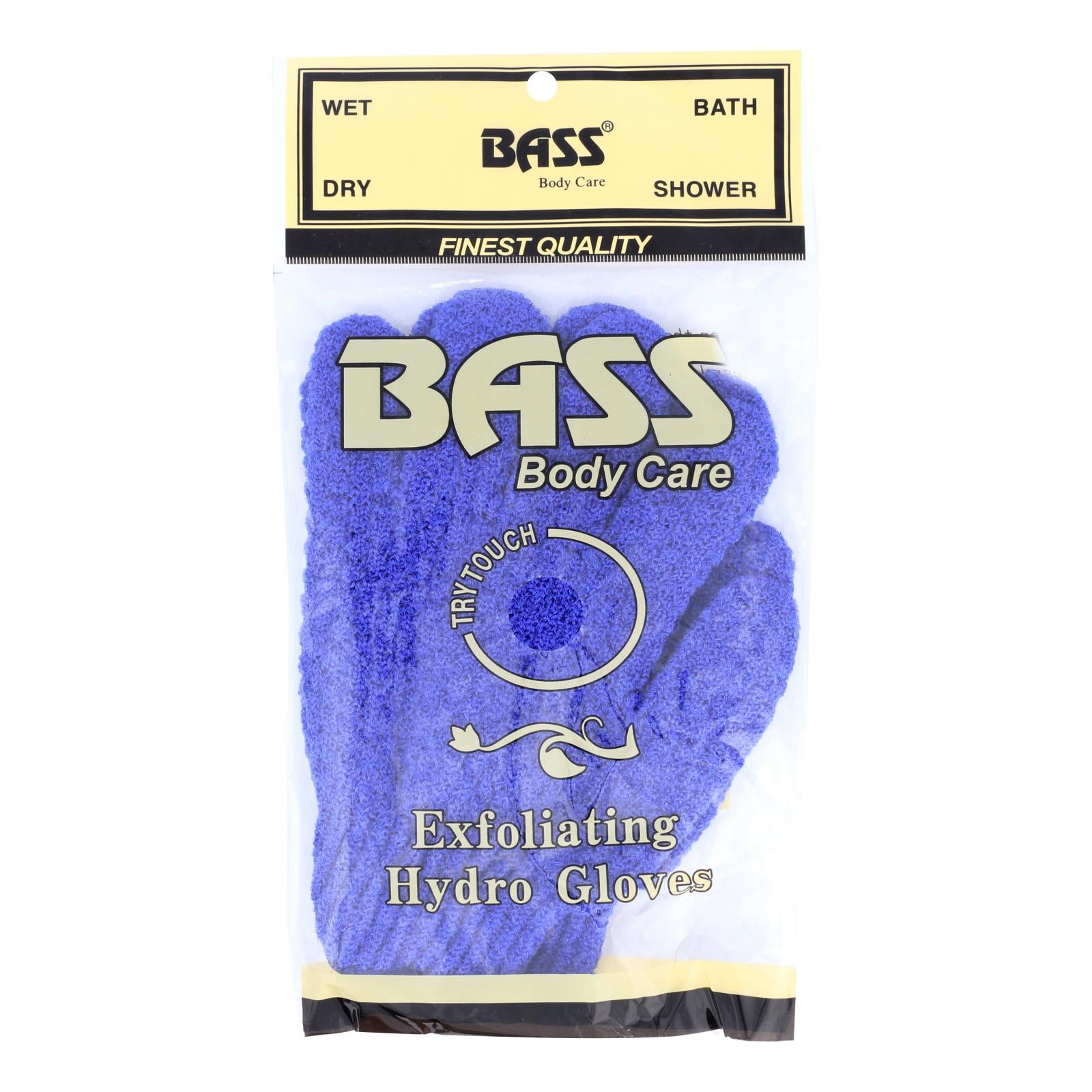 Bass Body Care Exfoliating Hydro Gloves  - 1 Each - Ct - GreatEagleInc
