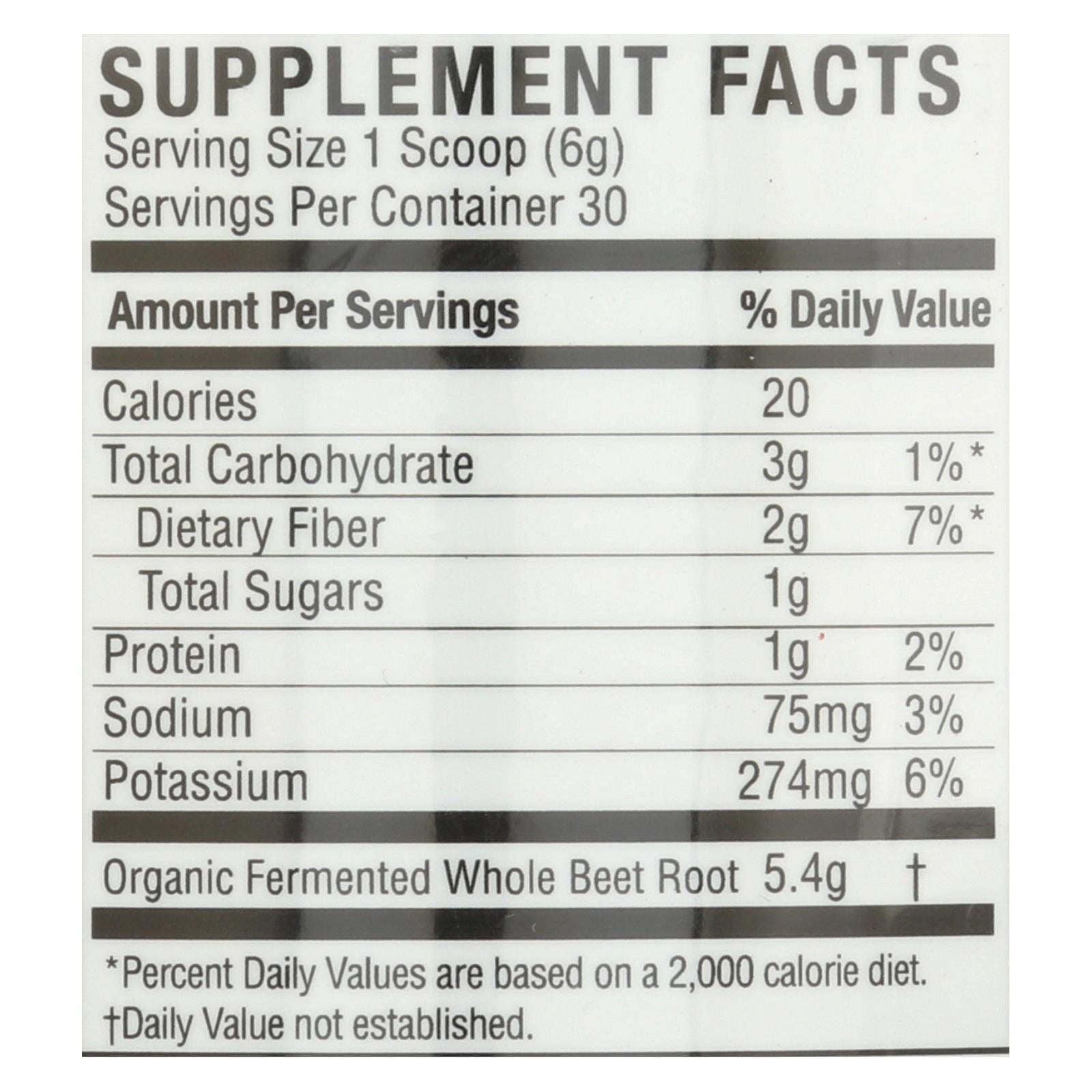 Nature's Answer - Whole Beets Powder Frmntd - 1 Each - 6.34 Oz - Home & Garden