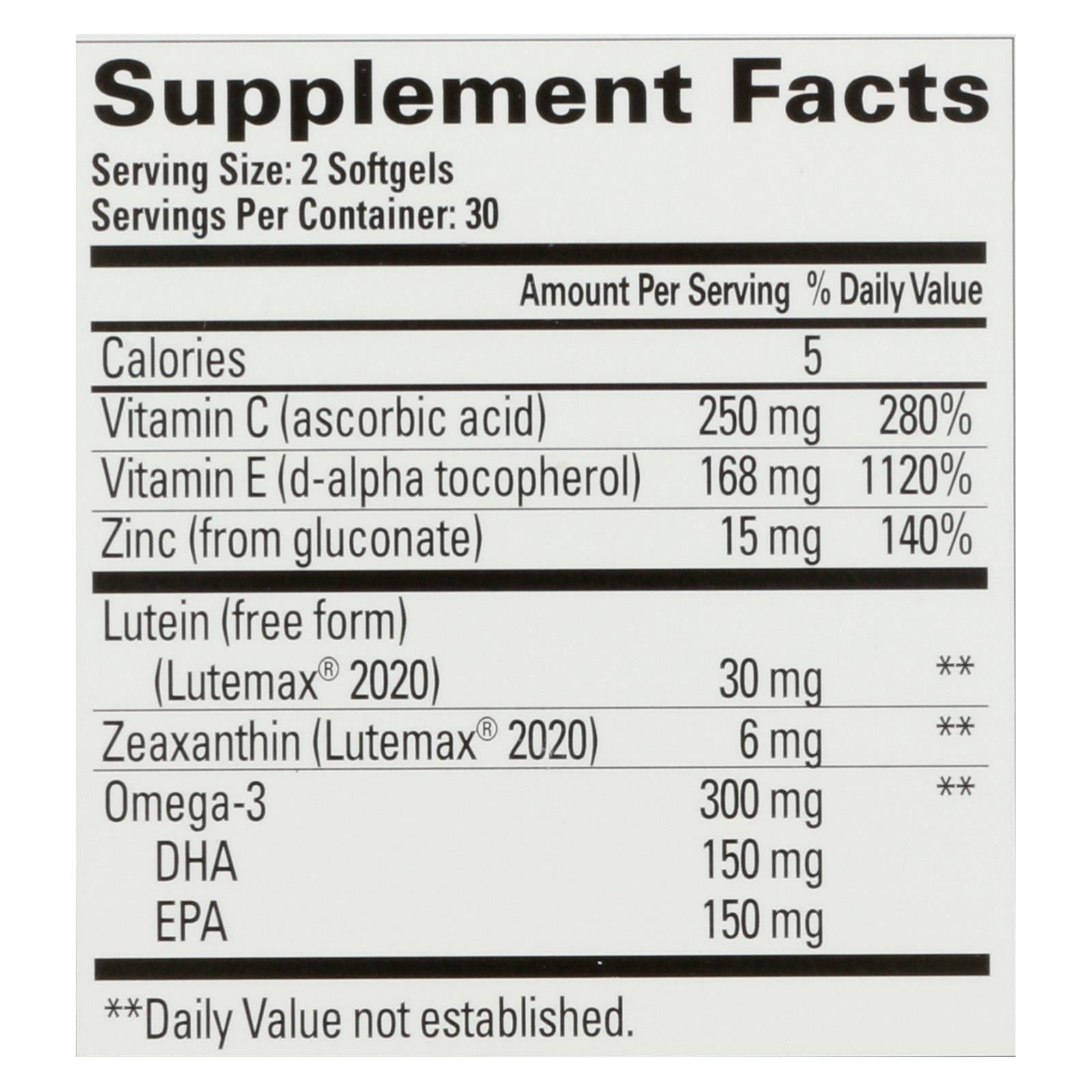 Quantum Research - Macula 30 Eye Health - 1 Each - 60 Sgel - GreatEagleInc