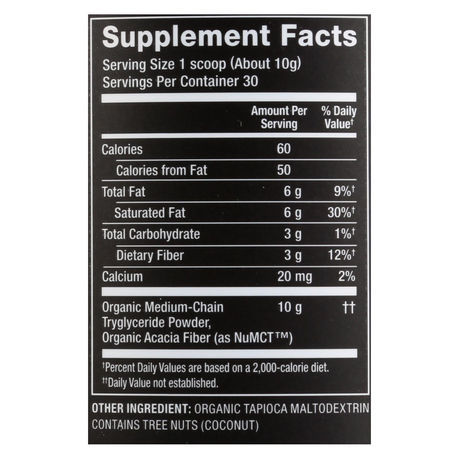 Nutiva - Powder Mct - 1 Each - 10.6 Oz - GreatEagleInc