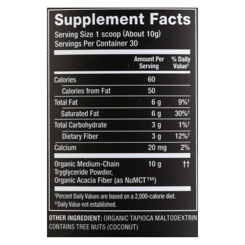 Nutiva - Powder Mct - 1 Each - 10.6 Oz - GreatEagleInc