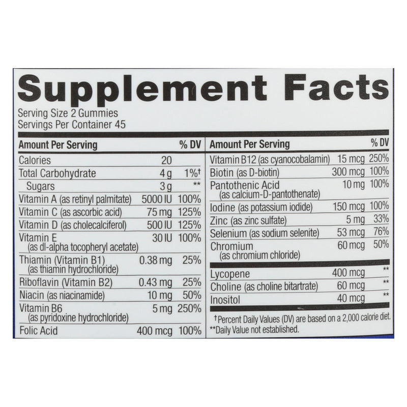 Olly - Vitamins Multi Mens Blkbr - 1 Each - 90 Ct - GreatEagleInc