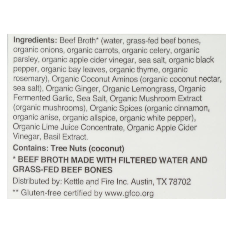 Kettle And Fire - Bone Broth Beef Pho - Case Of 6 - 16.9 Fz - GreatEagleInc