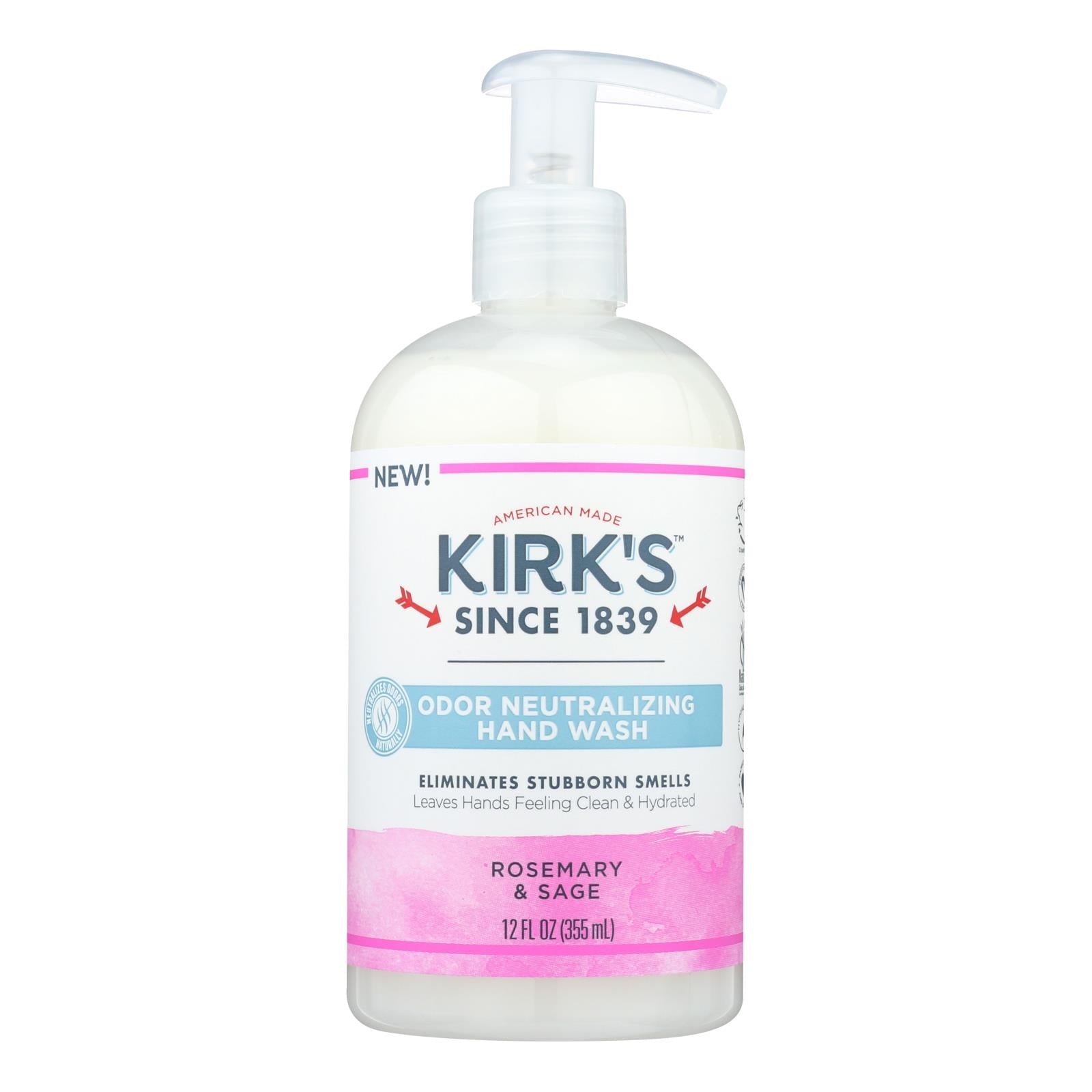 Kirk's Natural - Hand Soap Rosemary Sage - 12 Fz - GreatEagleInc
