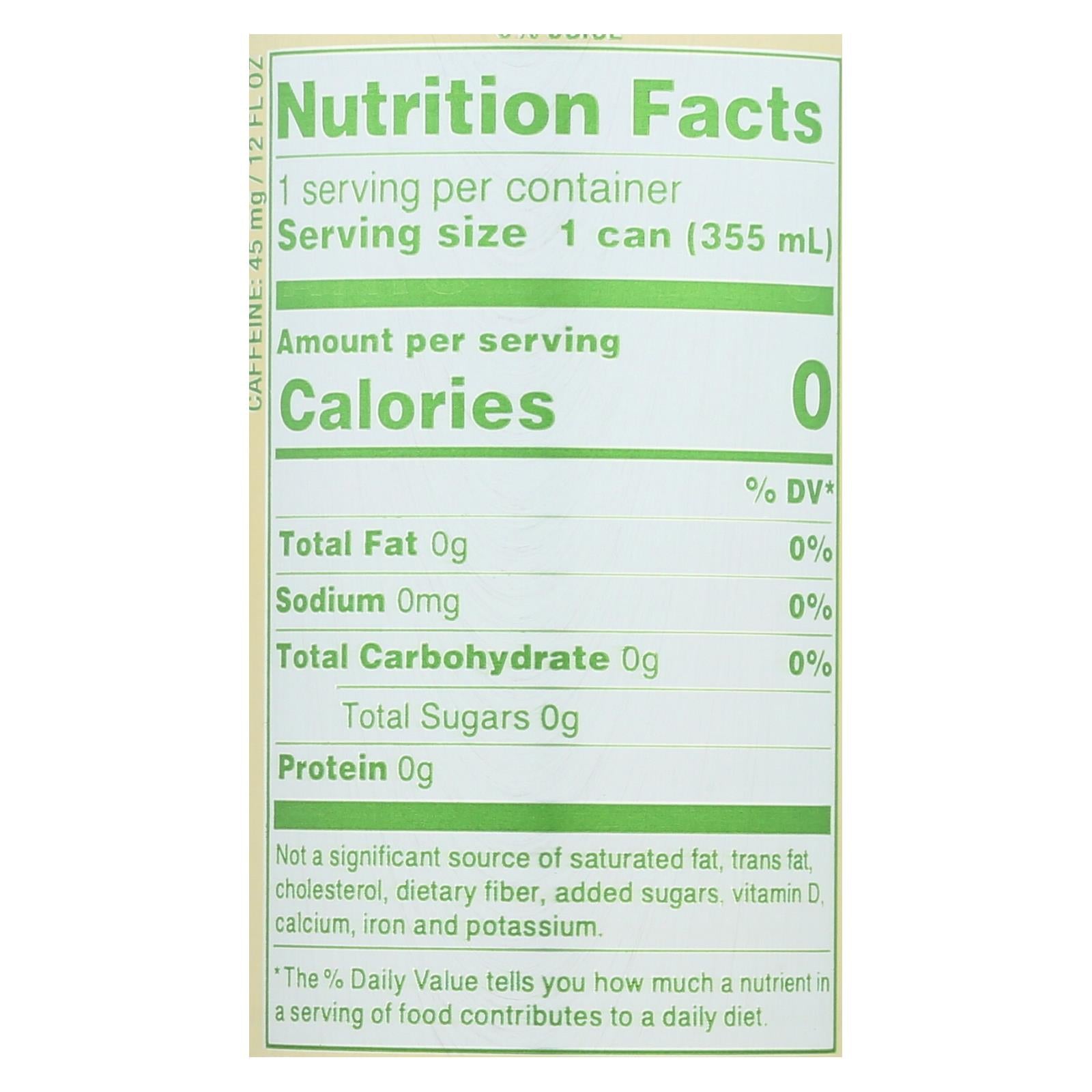 Zevia - Tea Black Peach - Case Of 12 - 12 Fz - GreatEagleInc