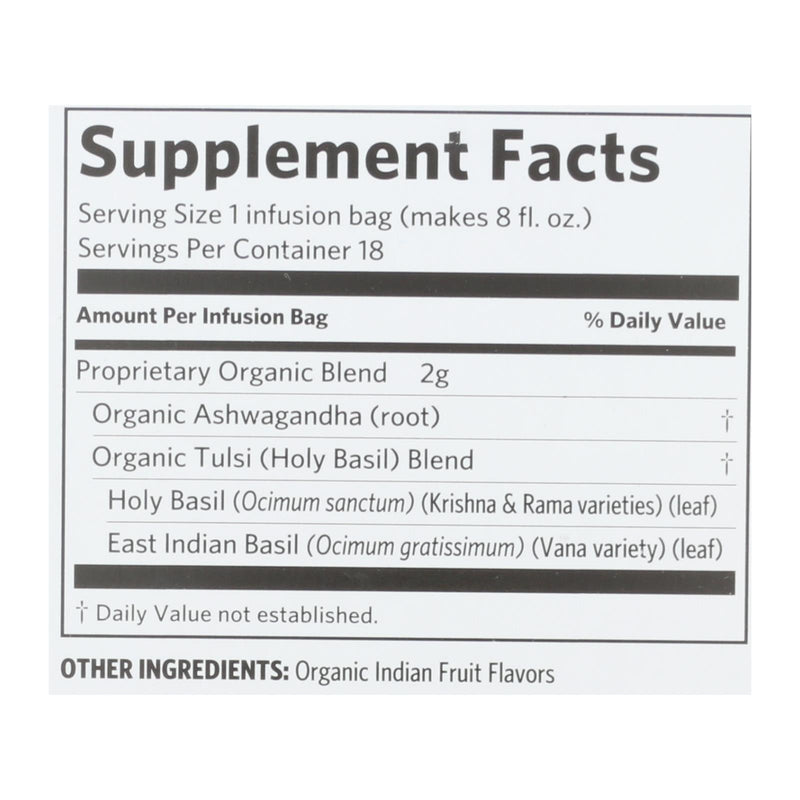 Organic India - Tulsi Ashwagandha - Case Of 6 - 18 Ct - GreatEagleInc