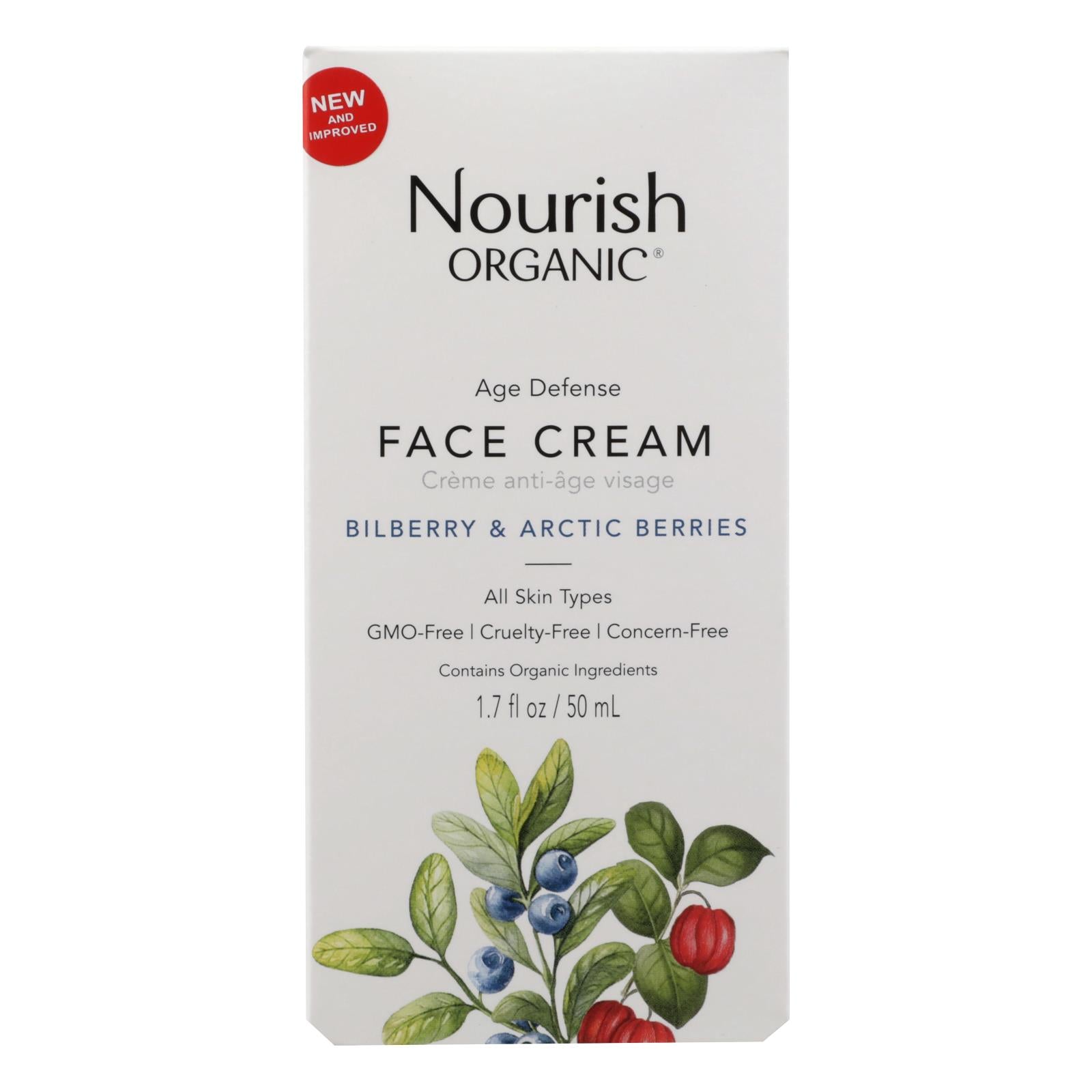 Nourish - Face Cream Age Defense - 1 Each - 1.7 Fz - GreatEagleInc
