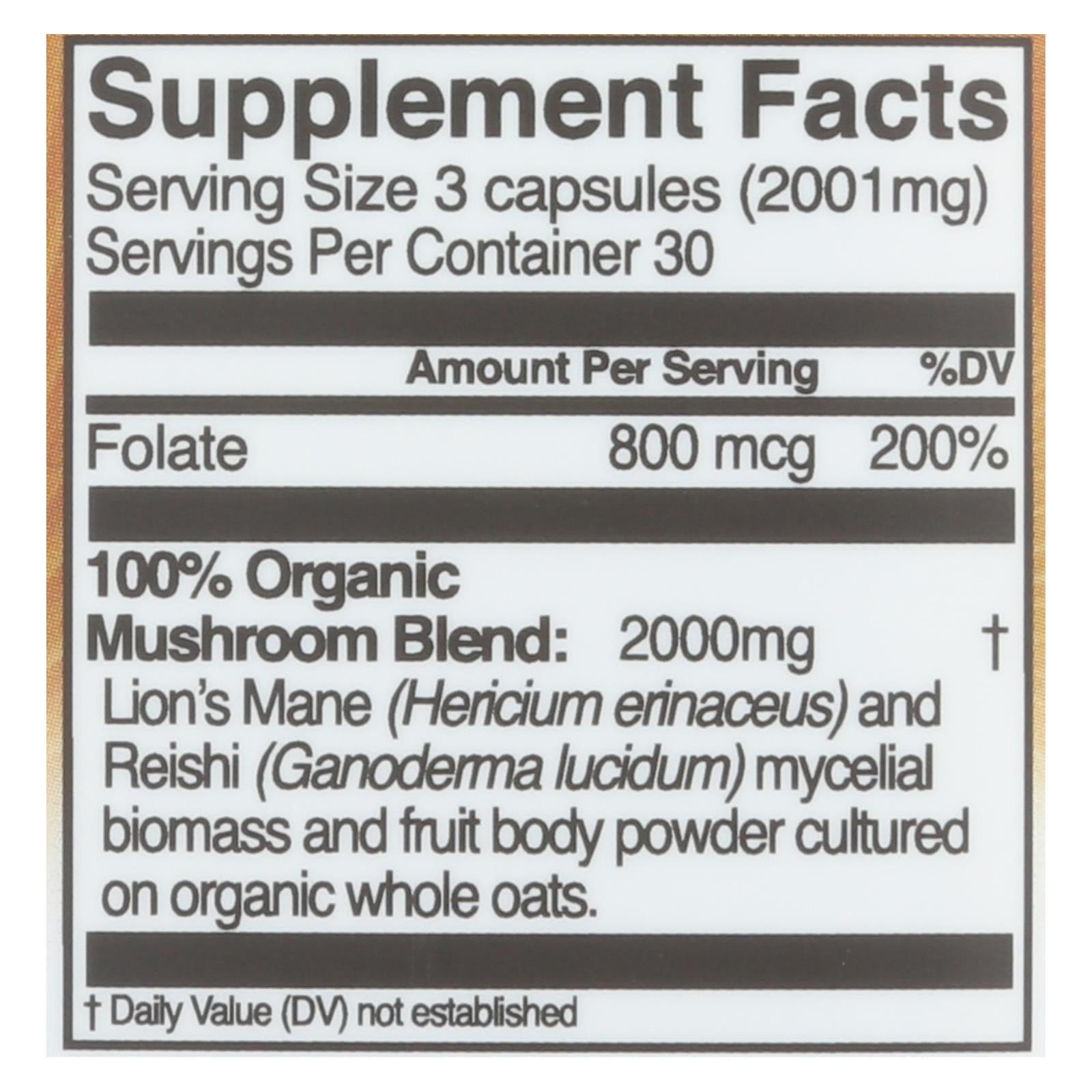 Om - Mush Sprfd Brain Fuel - 1 Each - 90 Ct - GreatEagleInc