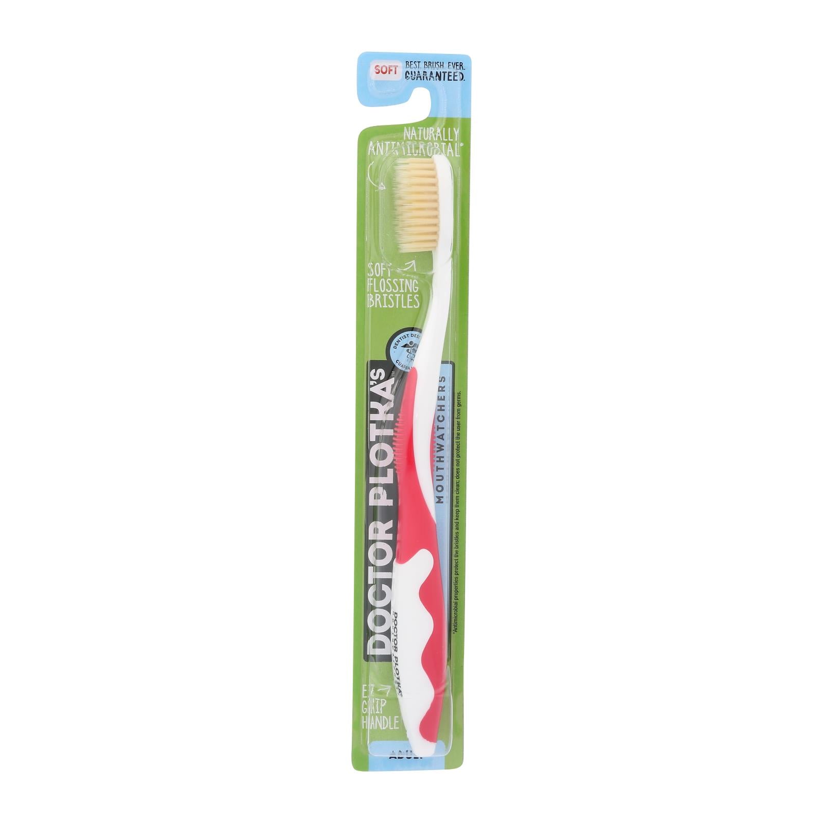 Mouth Watchers A/b Adult Red Toothbrush - 1 Each - Ct - GreatEagleInc