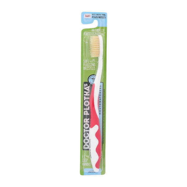 Mouth Watchers A/b Adult Red Toothbrush - 1 Each - Ct - GreatEagleInc
