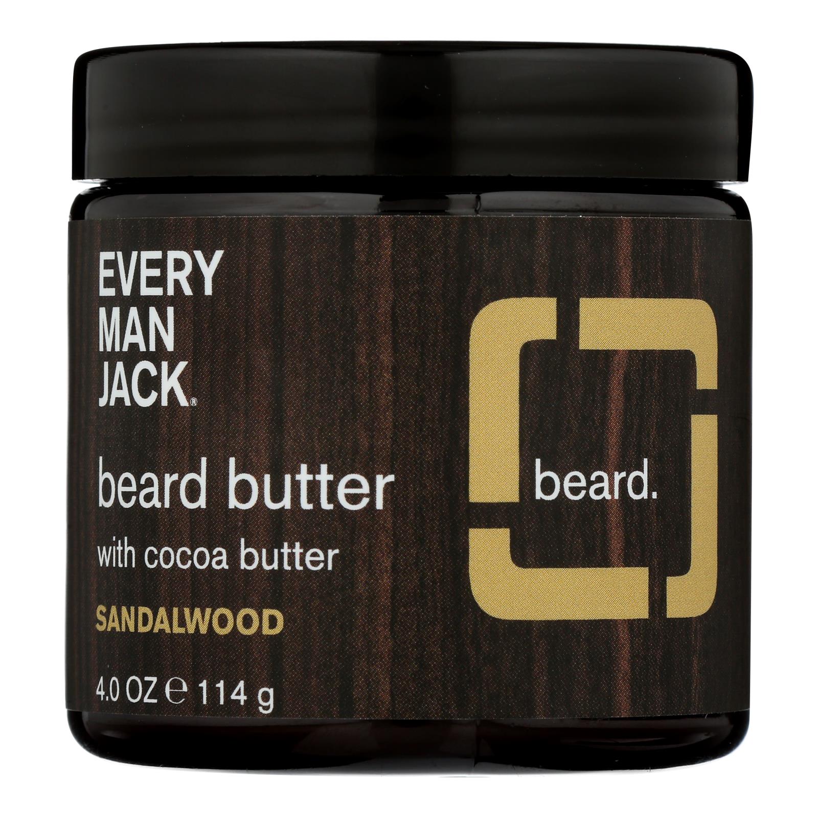 Every Man Jack - Beard Butter Sandalwood - 1 Each - 4 Oz - GreatEagleInc