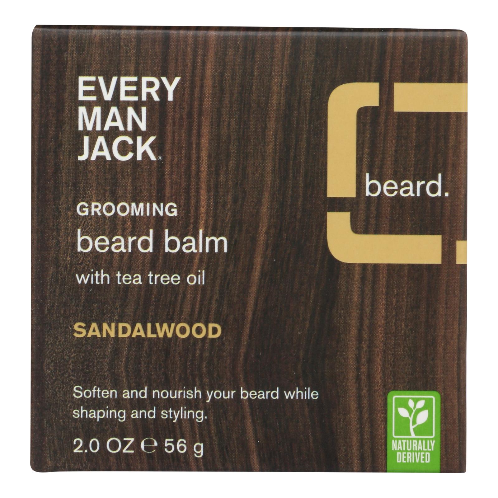 Every Man Jack - Beard Balm Sandalwood - 1 Each - 2 Oz - GreatEagleInc
