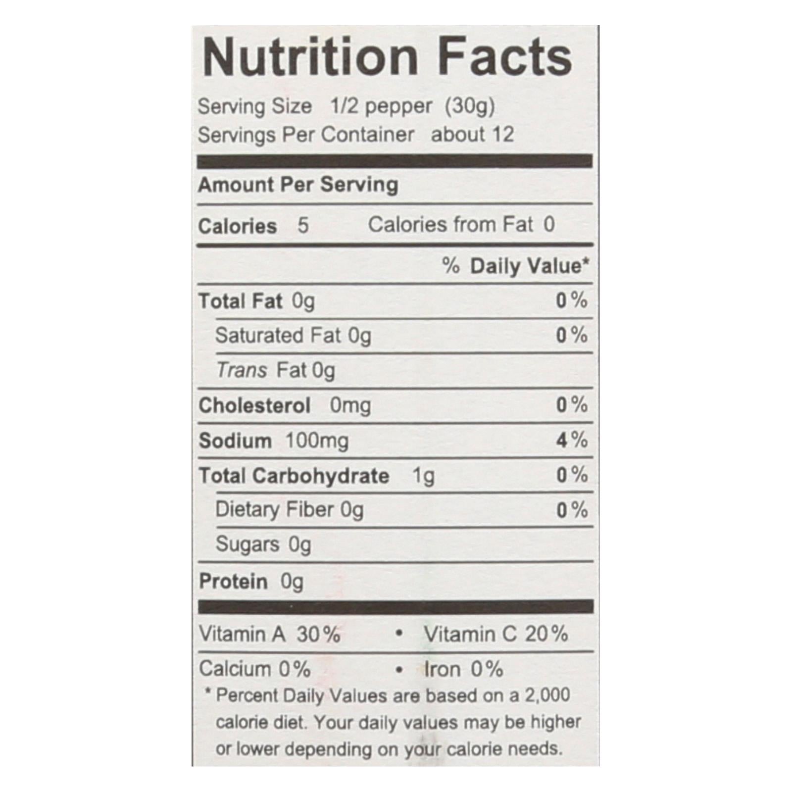 Divina, Organic Fire Roasted Sweet Peppers  - Case Of 6 - 16.2 Oz - GreatEagleInc