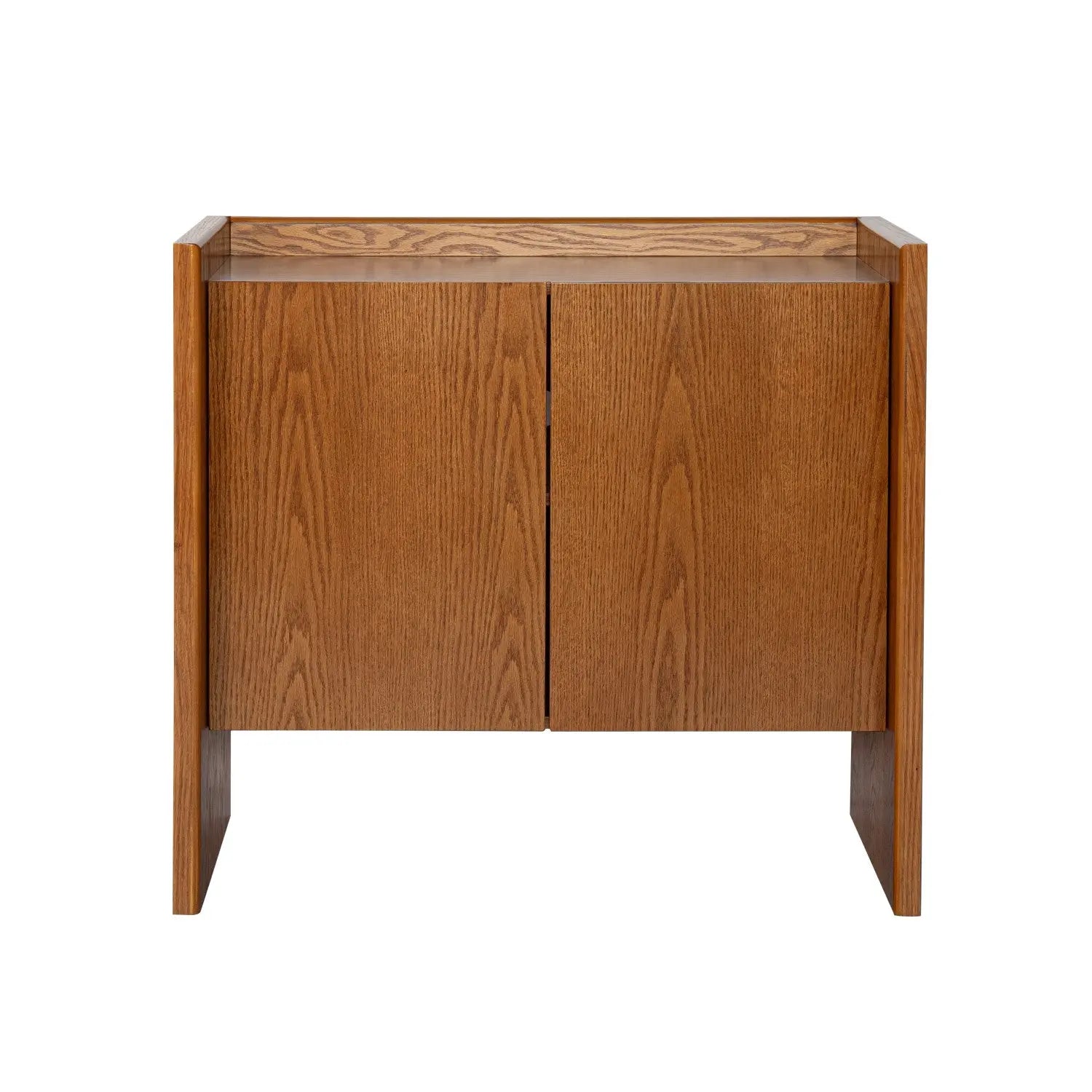 34" Brown Wood Accent Cabinet Homeroots Kitchen & Dining