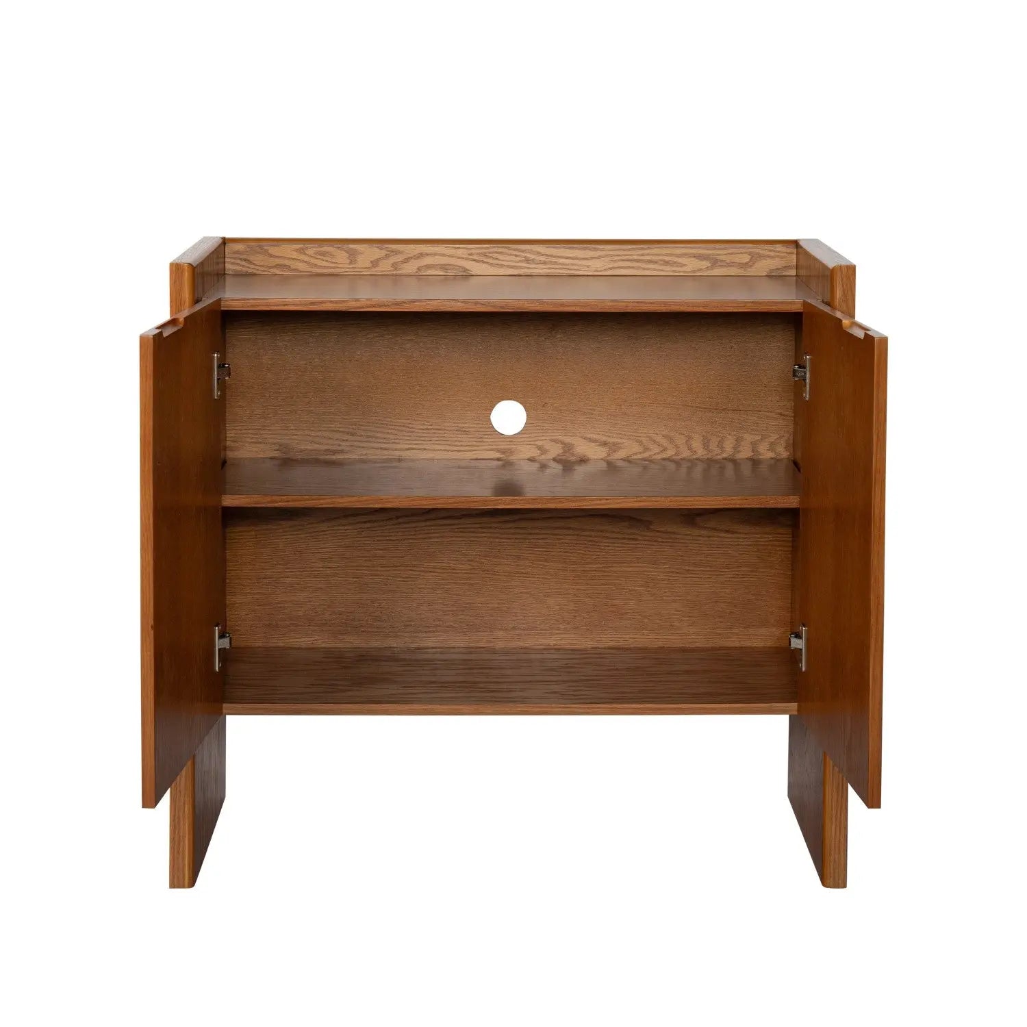 34" Brown Wood Accent Cabinet Homeroots Kitchen & Dining