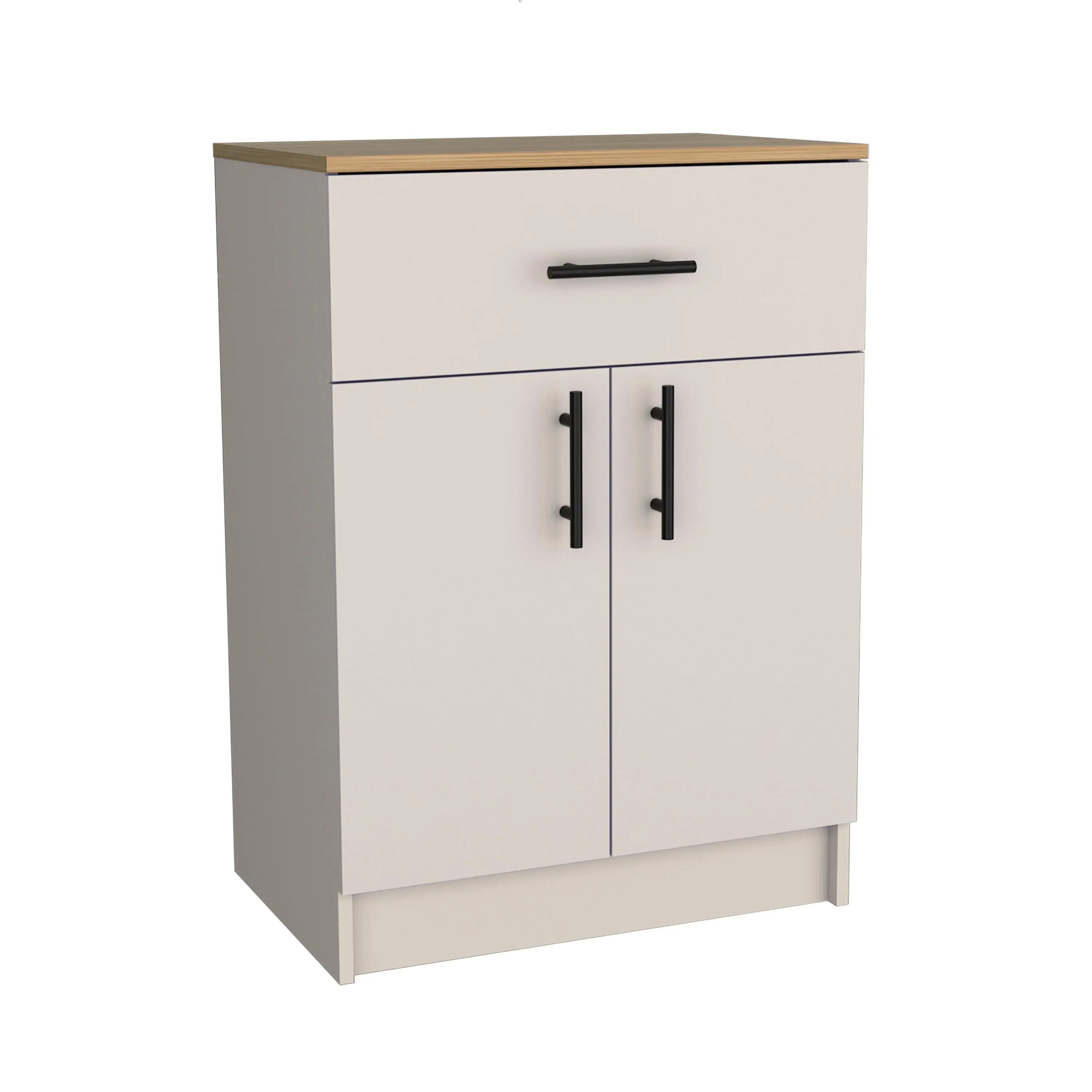 34" Ivory Wood Pantry Or Storage Closet Homeroots Kitchen & Dining